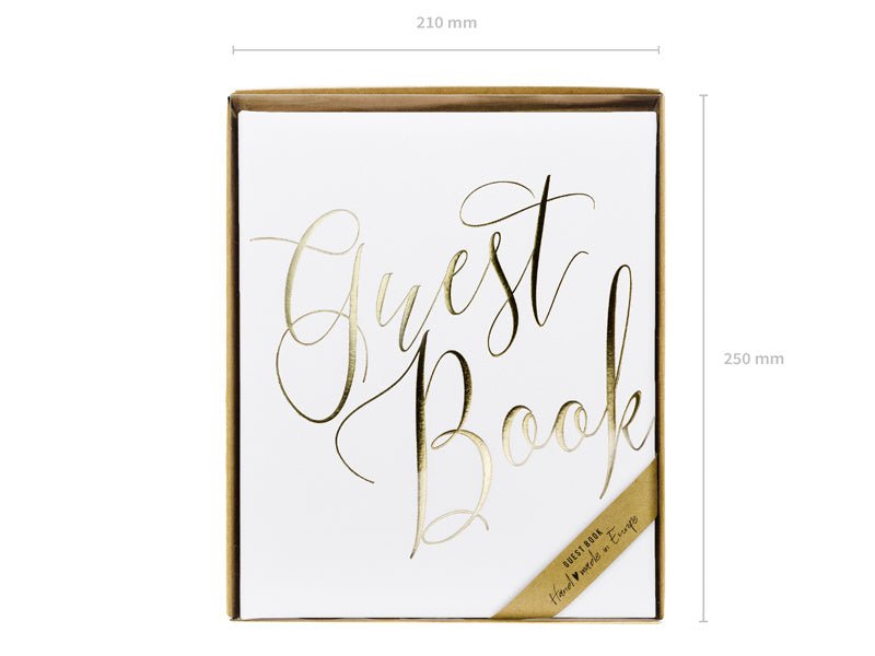 Gastenboek Gouden Letters 24,5cm van Partydeco koop je bij Partywinkel