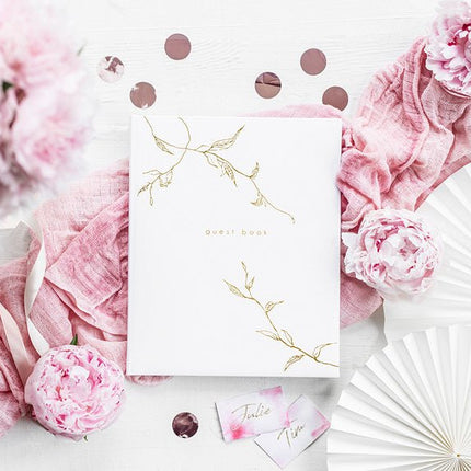 Gastenboek Wit 24,5cm van Partydeco koop je bij Partywinkel