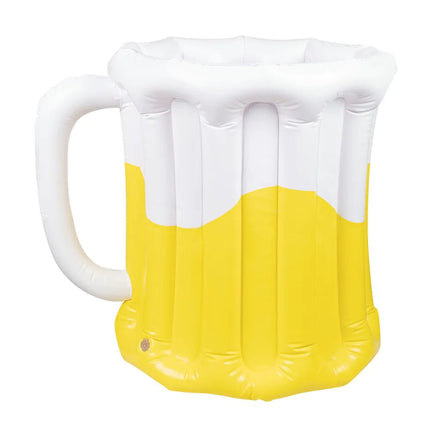 Geel Witte Bierpul Opblaasbaar 46cm van Boland koop je bij Partywinkel