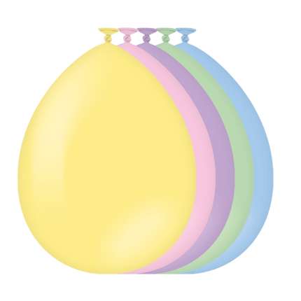 Gekleurde Ballonnen Pastel 30cm 10st - Partywinkel - 8716764242403