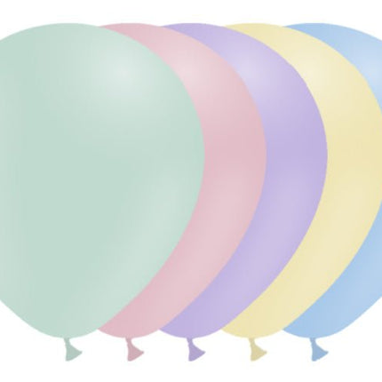 Gekleurde Ballonnen Pastel 30cm 50st van Balloonia koop je bij Partywinkel