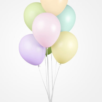 Gekleurde Ballonnen Pastel Macaron 30cm 50st van WeFiesta koop je bij Partywinkel