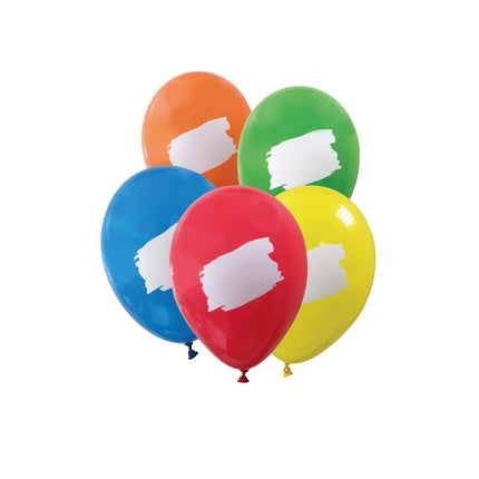 Gekleurde Ballonnen Schrijfbaar Leeg 27cm 6st van Procos koop je bij Partywinkel