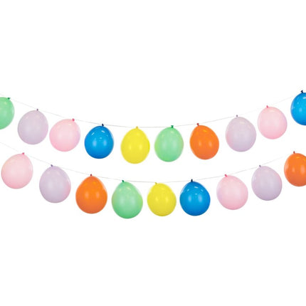 Gekleurde Ballonnenslinger van Partydeco koop je bij Partywinkel