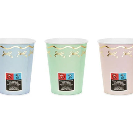 Gekleurde Beker Pastel 220ml 6st van Partydeco koop je bij Partywinkel