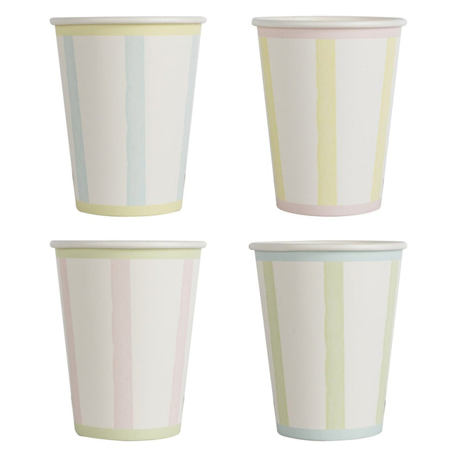 Gekleurde Bekers Pastel 11cm 8st van Ginger Ray koop je bij Partywinkel