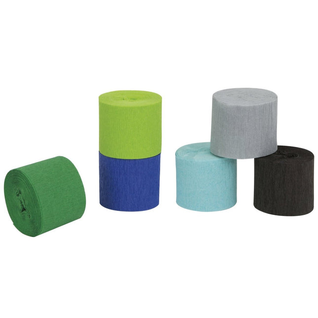 Gekleurde Crepe Papier 6st van Unique koop je bij Partywinkel