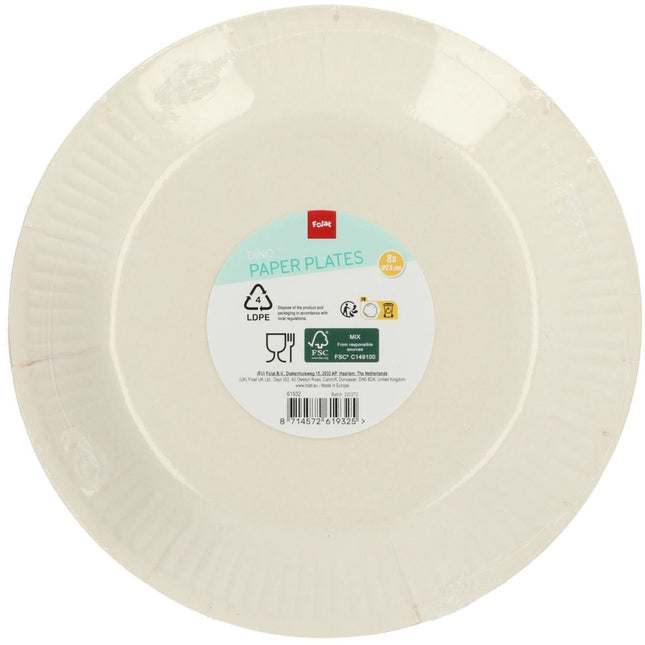 Gekleurde Dino Borden 23cm 8st van Folat koop je bij Partywinkel