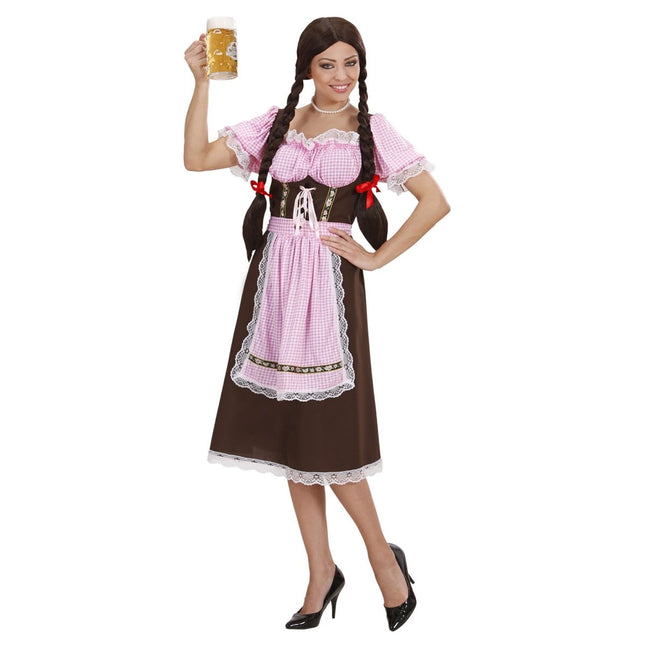 Gekleurde Dirndl Jurk Oktoberfest Dames van Widmann koop je bij Partywinkel