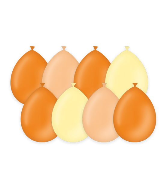 Gekleurde Flower Power Ballonnen 30cm 8st van Paper Dreams koop je bij Partywinkel