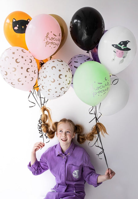 Gekleurde Halloween Ballonnen 30cm 50st van Partydeco koop je bij Partywinkel