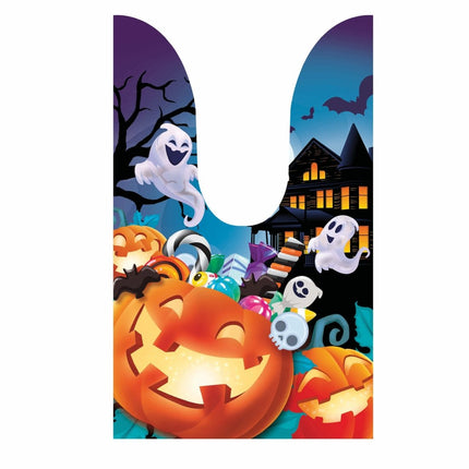 Gekleurde Halloween Uitdeelzakjes Pompoen 13,5cm van Fiestas Guirca koop je bij Partywinkel