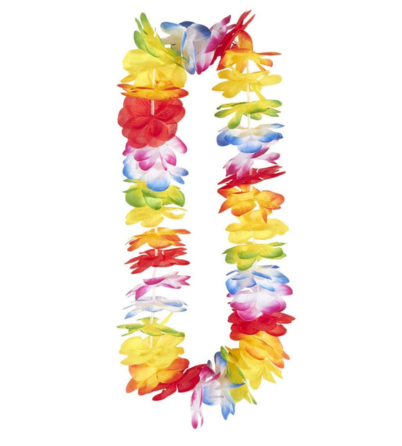 Gekleurde Hawaii Krans Luxe van Widmann koop je bij Partywinkel