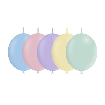 Gekleurde Knoopballonnen 15cm 100st van Balloonia koop je bij Partywinkel