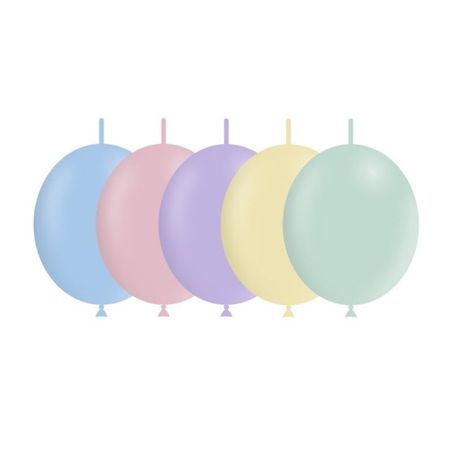 Gekleurde Knoopballonnen 15cm 100st van Balloonia koop je bij Partywinkel