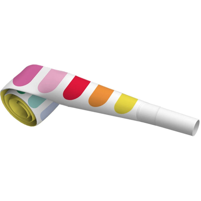 Gekleurde Roltongen 22cm 6st van Folat koop je bij Partywinkel