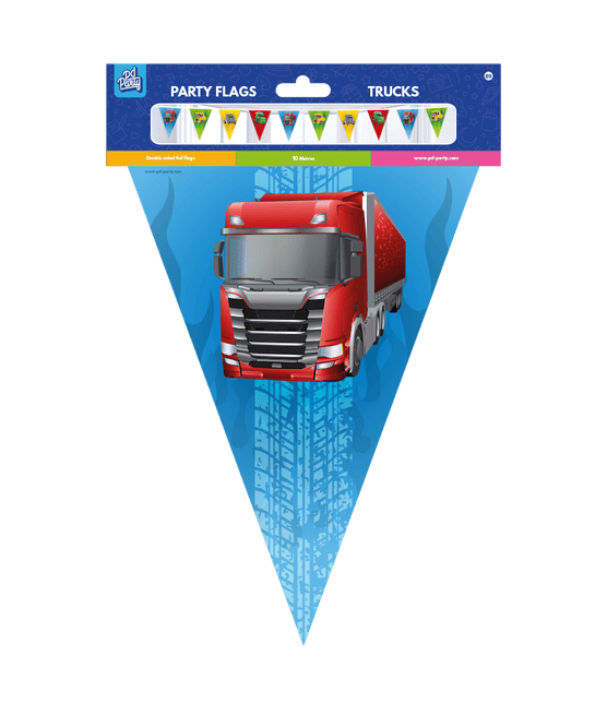 Gekleurde Slinger Truks - Partywinkel - 8716764237812