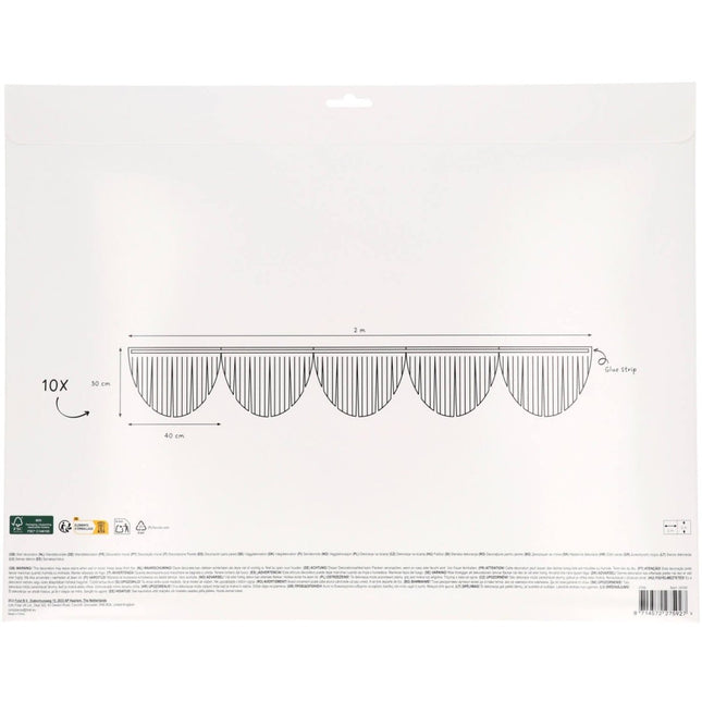 Gekleurde Wanddecoratie 2m van Folat koop je bij Partywinkel