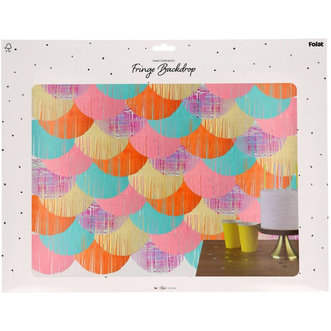 Gekleurde Wanddecoratie Pastel 2m van Folat koop je bij Partywinkel