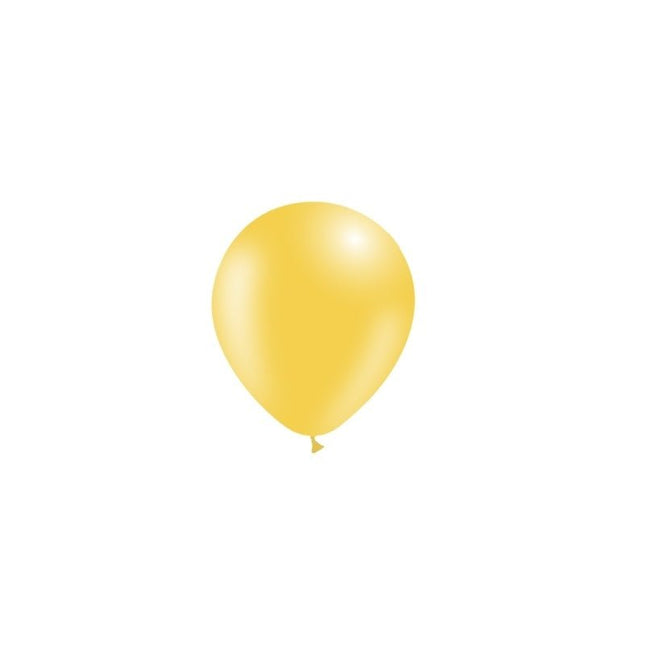 Gele Ballonnen 14cm 100st van Balloonia koop je bij Partywinkel