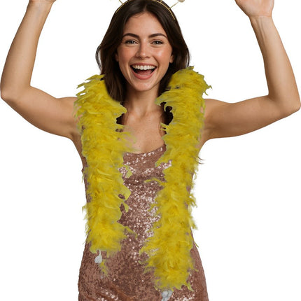 Gele Boa 80gr van Fiestas Guirca koop je bij Partywinkel