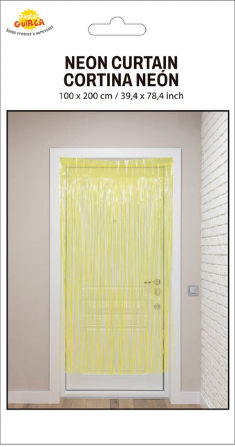 Gele Deurgordijn 2m van Fiestas Guirca koop je bij Partywinkel