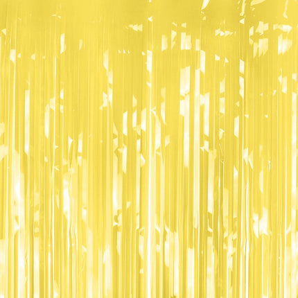 Gele Deurgordijn Metallic Folie 2m van Partydeco koop je bij Partywinkel
