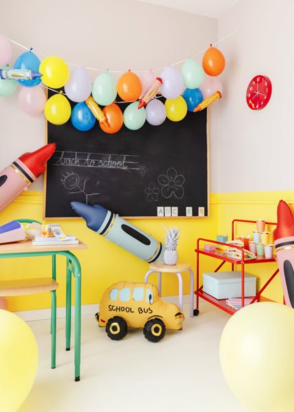 Gele Helium Ballon Schoolbus Leeg 66cm - Partywinkel - 5904555049048