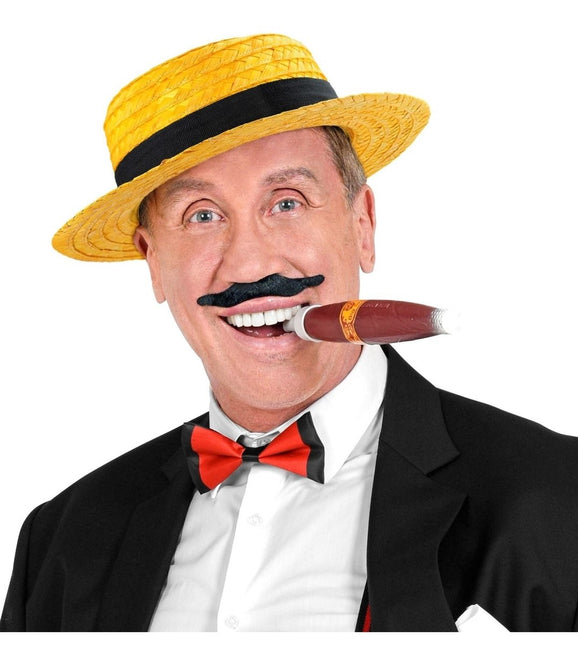 Gele Hoed Met Zwarte Band van Widmann koop je bij Partywinkel