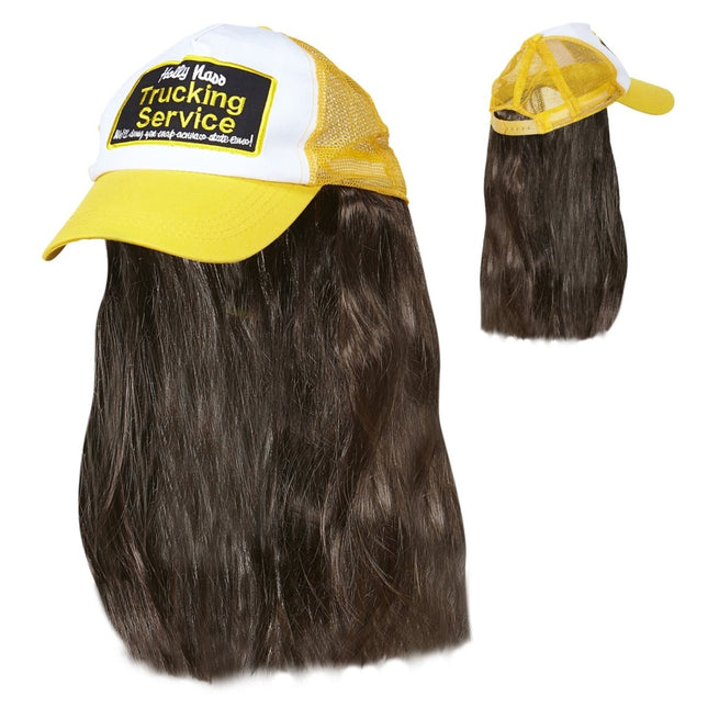 Gele Pet Trucker Met Haar van Widmann koop je bij Partywinkel