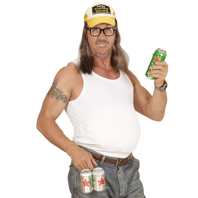 Gele Pet Trucker Met Haar van Widmann koop je bij Partywinkel