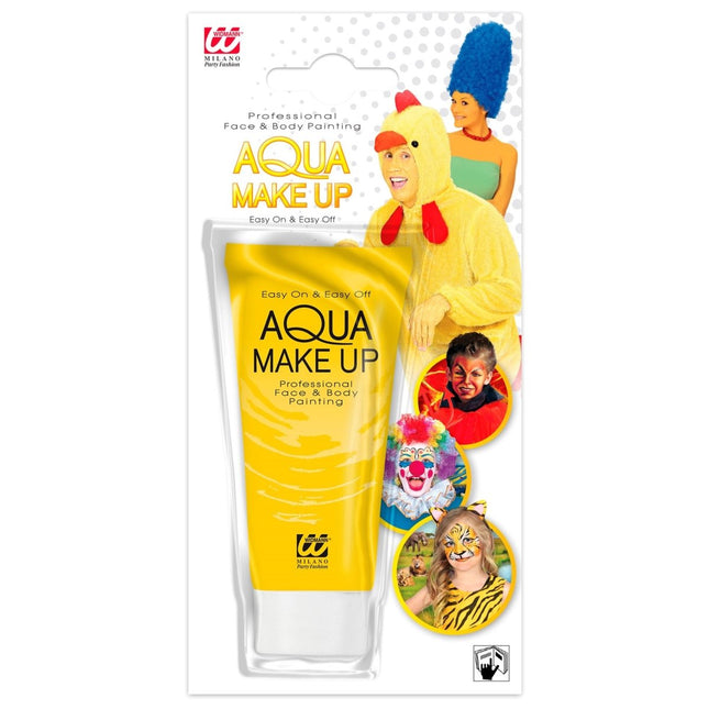 Gele Schmink Tube 30ml van Widmann koop je bij Partywinkel