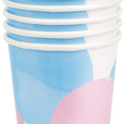 Gender Reveal Bekers Papier 266ml 8st van Unique koop je bij Partywinkel