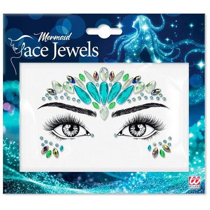 Gezichtsdecoratie Zeemeermin Carnaval van Widmann koop je bij Partywinkel