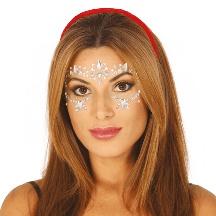 Gezichtssieraden Zilver van Fiestas Guirca koop je bij Partywinkel