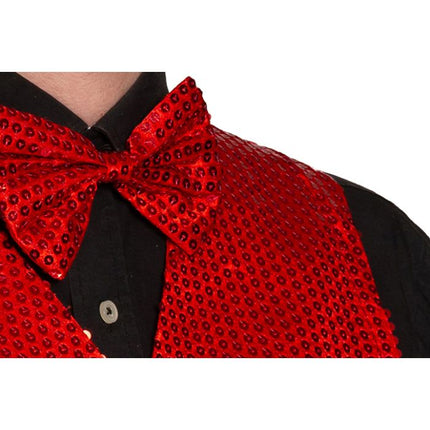 Gilet + Strik Rood van Partychimp koop je bij Partywinkel