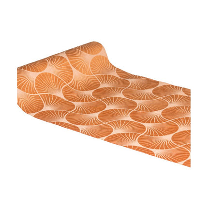 Camino de Mesa Naranja Estampado Gingko 3m