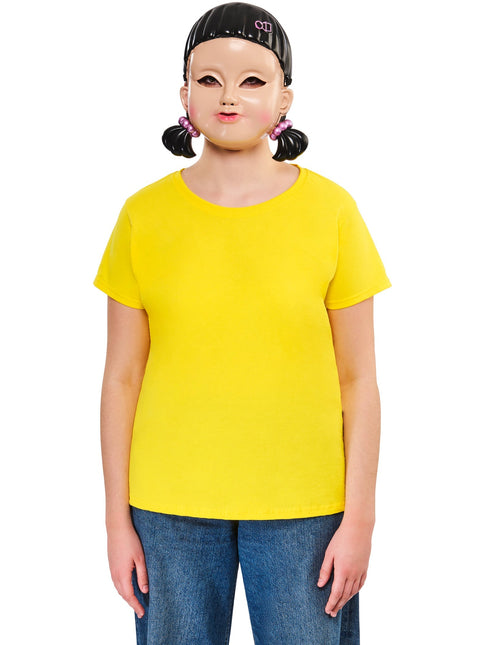 Máscara Muñeca Niña - Juego del Calamar