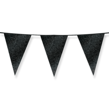 Banderas de purpurina 20 x 30 cm - Negro