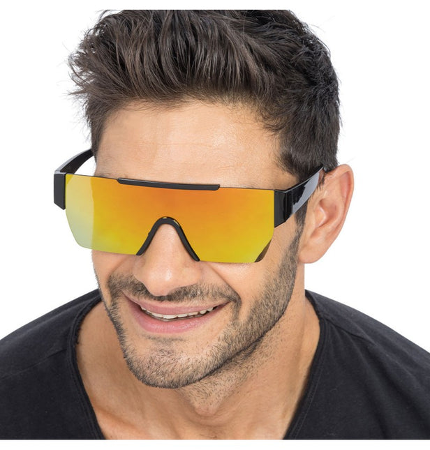 Gafas doradas efecto espejo - 15 cm x 15 cm x 5,2 cm