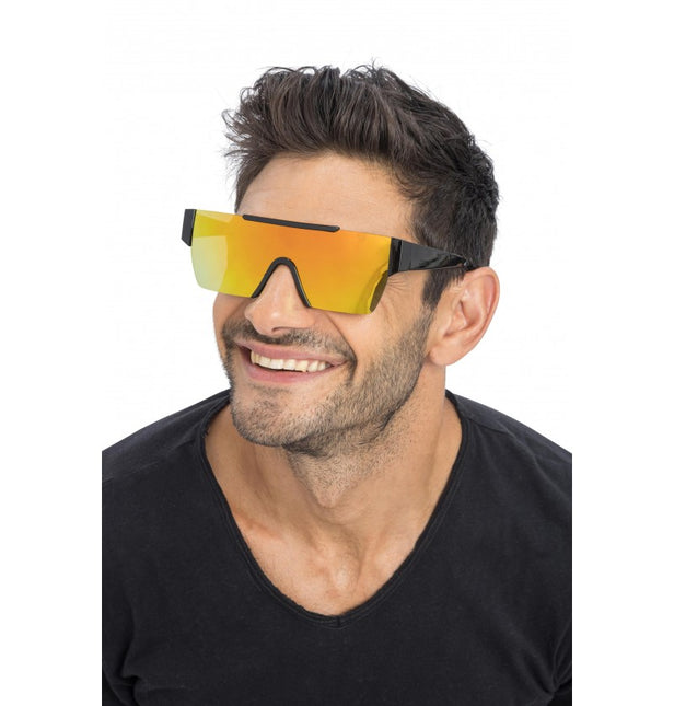 Gafas doradas efecto espejo - 15 cm x 15 cm x 5,2 cm