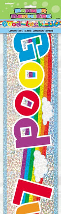 Good Luck Banner 3,65m van Unique koop je bij Partywinkel