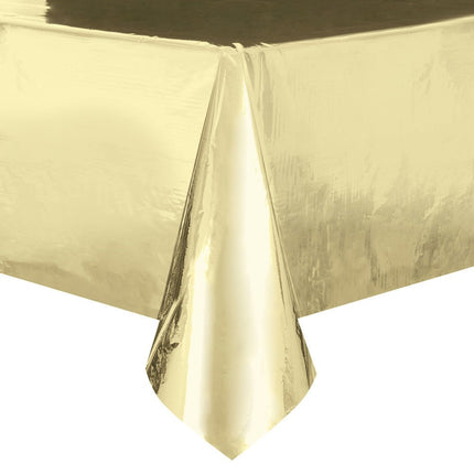 Goud Tafelkleed Metallic 2,74m van Unique koop je bij Partywinkel