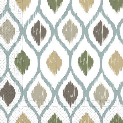 Goud Witte Servetten Boho 33cm 20st van Procos koop je bij Partywinkel