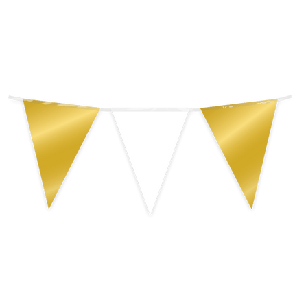 Goud Witte Slinger 10m - Partywinkel - 8716764244148