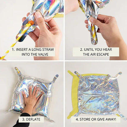 Goud Zwarte Ballon 35cm 4st van Partydeco koop je bij Partywinkel