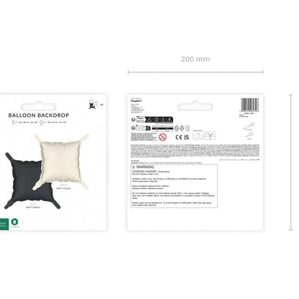 Goud Zwarte Ballon 35cm 4st van Partydeco koop je bij Partywinkel