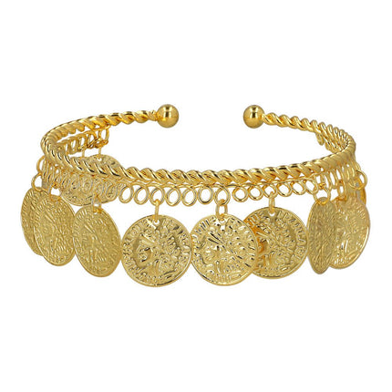 Gouden Armband Met Muntjes van Boland koop je bij Partywinkel