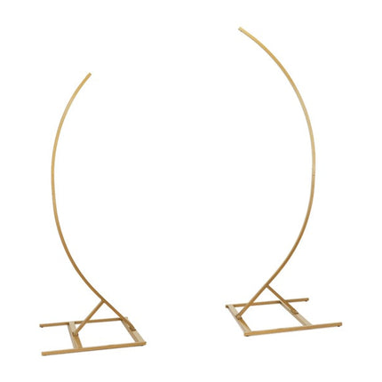 Gouden Backdrop Frame Halve Boog 2st van Partydeco koop je bij Partywinkel