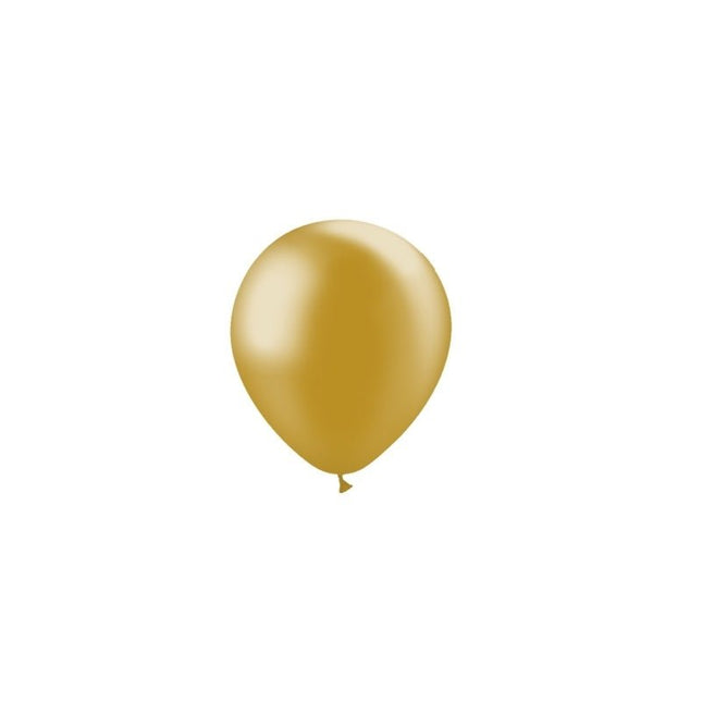 Gouden Ballonnen Metallic 13cm 100st van Balloonia koop je bij Partywinkel